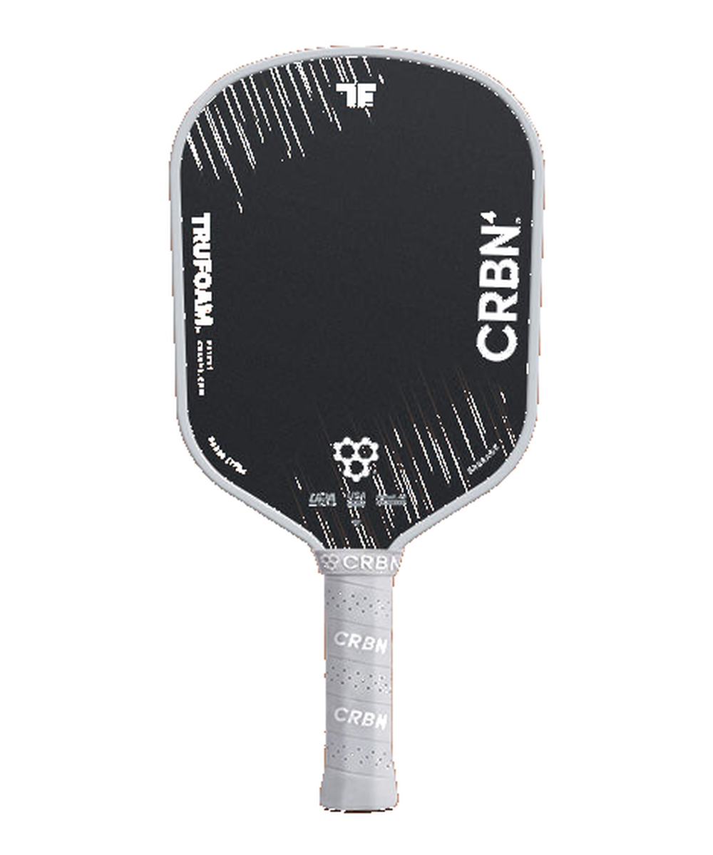 CRBN 4 pickleball paddle standing straight on plain white background