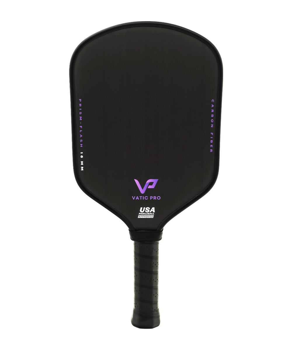Vatic Pro Prism pickleball paddle standing straight on plain white background
