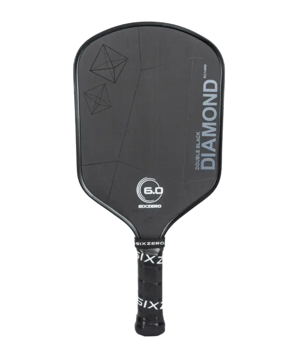 Six Zero Double Black Diamond Control paddle shown upright on plain white