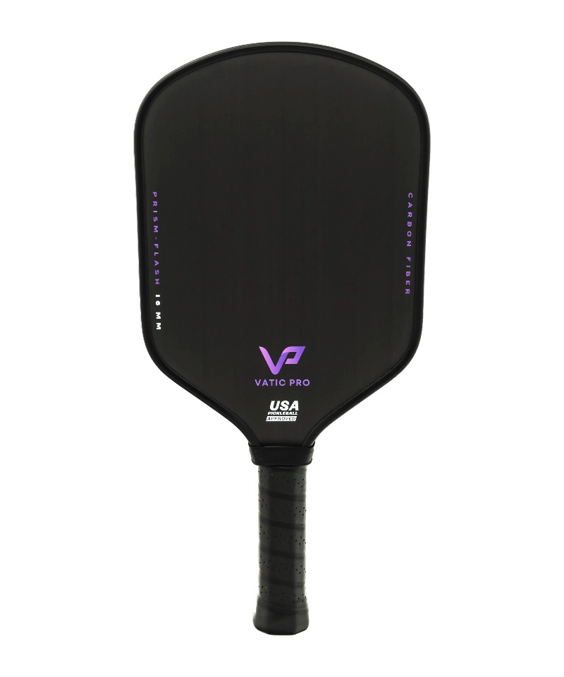 Vatic Pro Prism Flash pickleball paddle with a raw Toray T700 carbon face